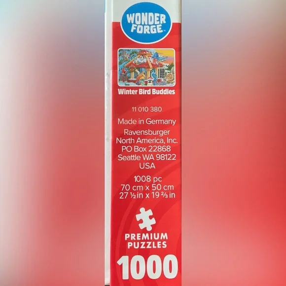 Wonder Forge “Winter Bird Buddies” 1000 piece puzzle - Picture 3 of 5